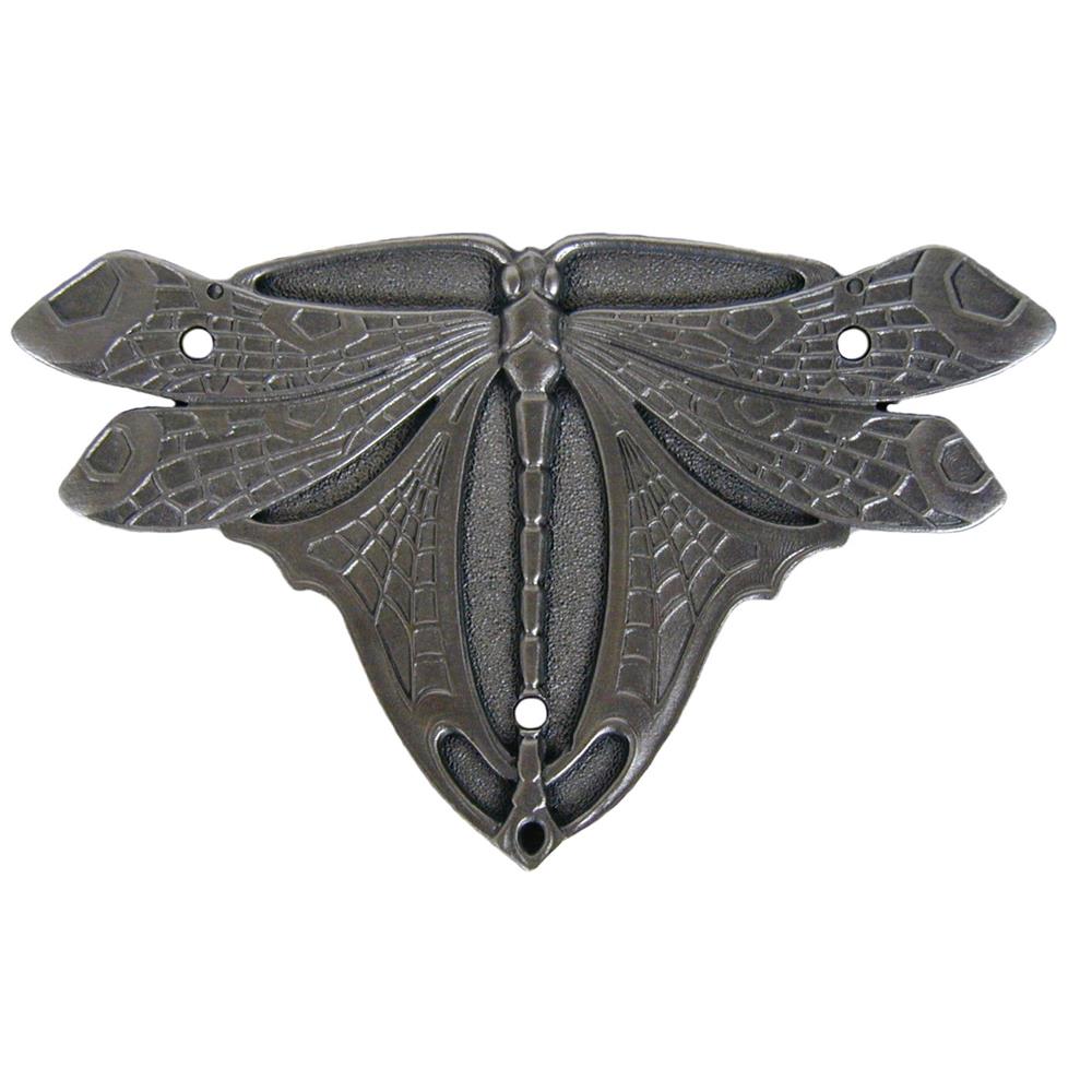 Notting Hill NHH-907-AP Dragonfly Hinge Plate Antique Pewter (sold in pairs)